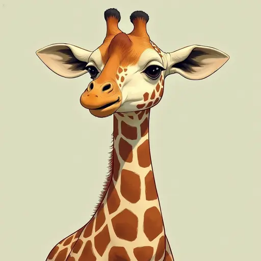 A Giraffe used for avatar