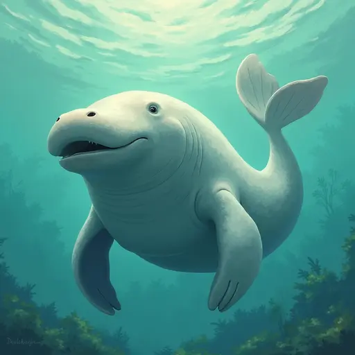 A Dugong used for avatar