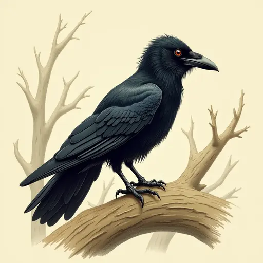 A Raven used for avatar