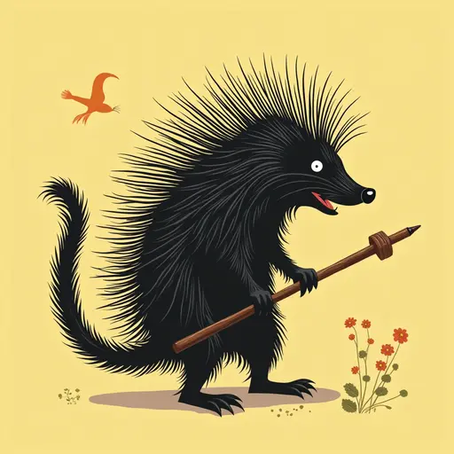 A Porcupine used for avatar