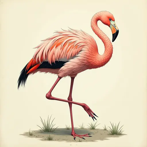 A Flamingo used for avatar