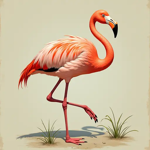 A Flamingo used for avatar