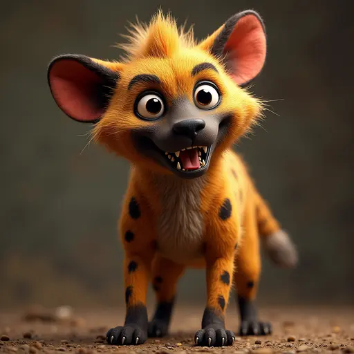 A Mischievous Hyena