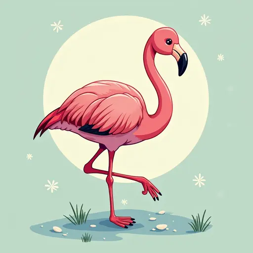 A Flamingo used for avatar