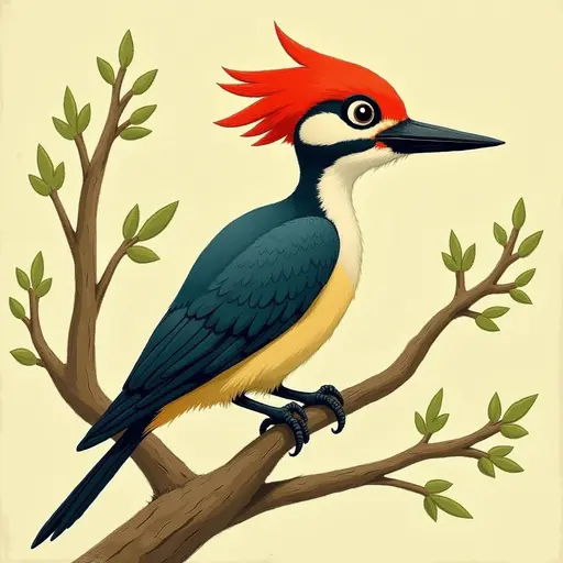 A Woodpecker used for avatar