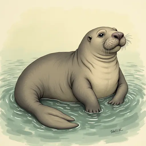 A Manatee used for avatar