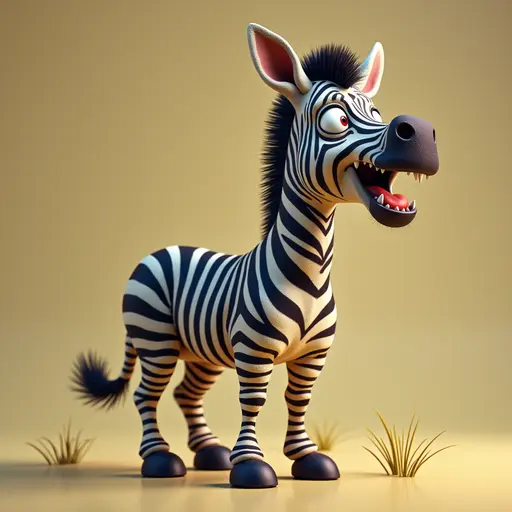 A Mischievous Zebra