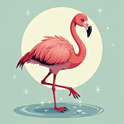 A Flamingo used for avatar