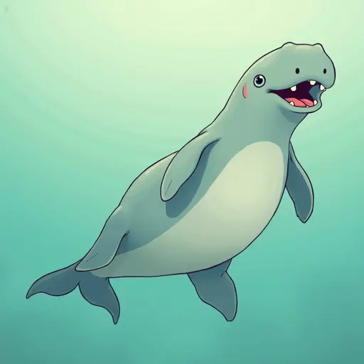 A Dugong used for avatar