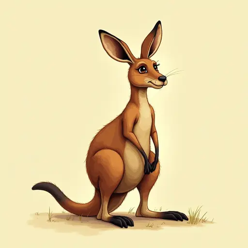 A Kangaroo used for avatar