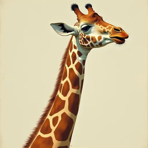 A Giraffe used for avatar