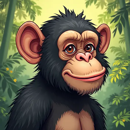 A Chimpanzee used for avatar