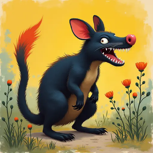 A Tasmanian Devil used for avatar