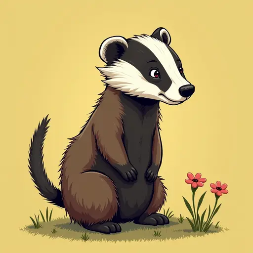 A Badger used for avatar