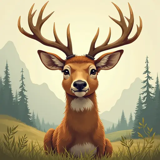 A Deer used for avatar