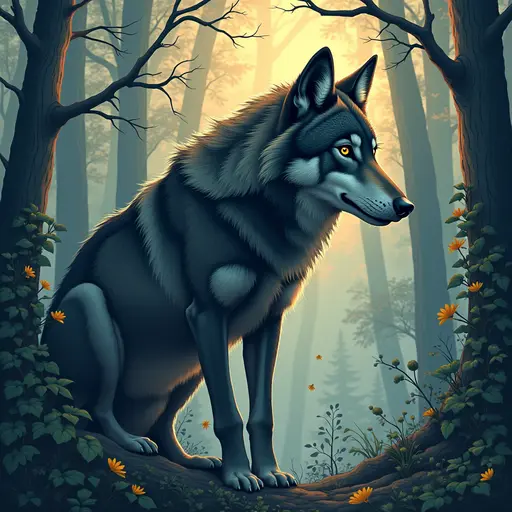 A Wolf used for avatar