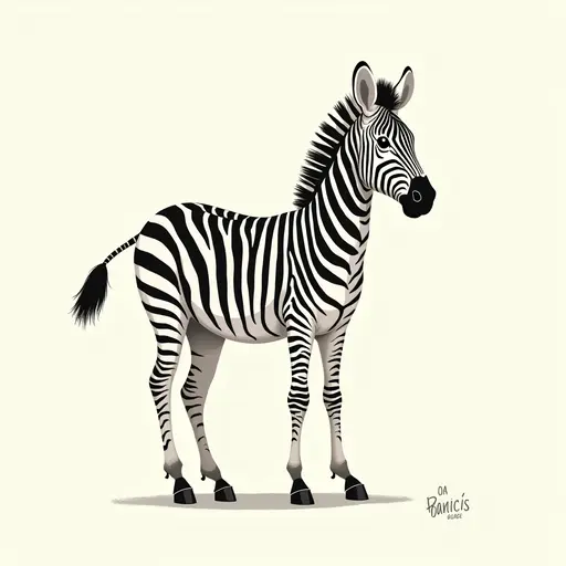 A Zebra used for avatar