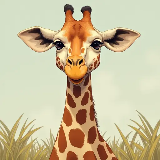 A Giraffe used for avatar