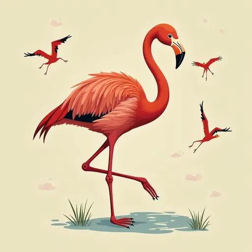 A Flamingo used for avatar