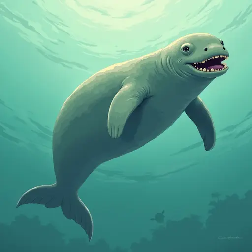 A Dugong used for avatar