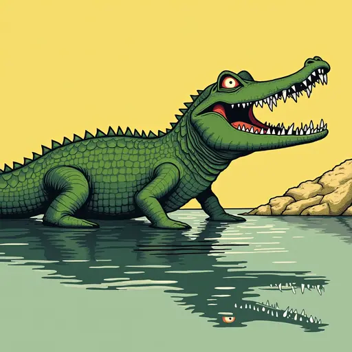 A Crocodile used for avatar