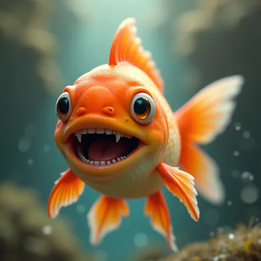 A Mischievous Goldfish