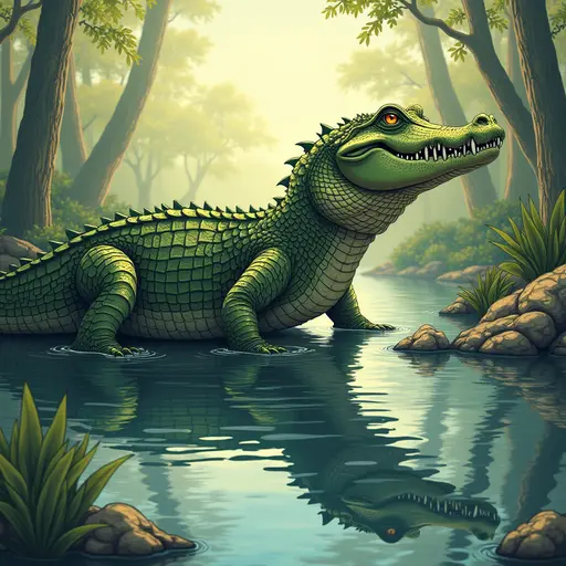 A Crocodile used for avatar