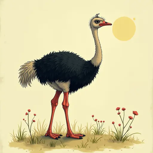 A Ostrich used for avatar