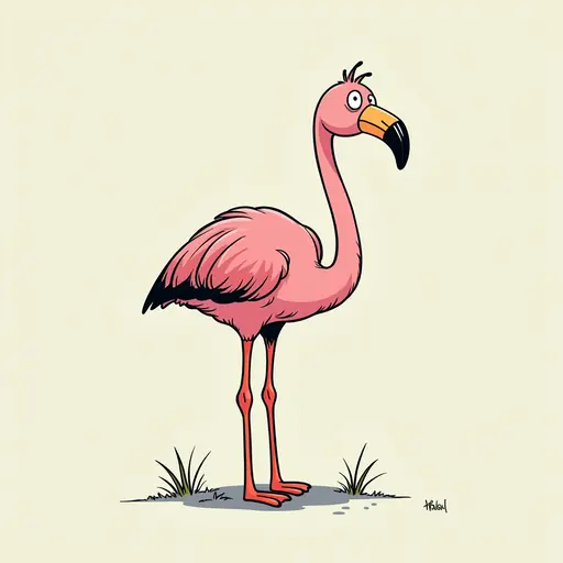 A Flamingo used for avatar