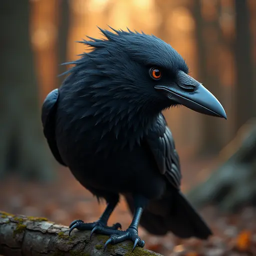 A Mischievous Raven