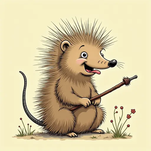 A Porcupine used for avatar