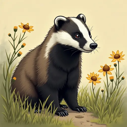 A Badger used for avatar