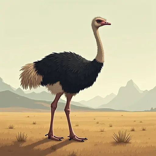 A Ostrich used for avatar