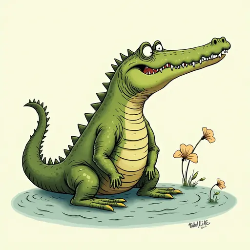 A Crocodile used for avatar