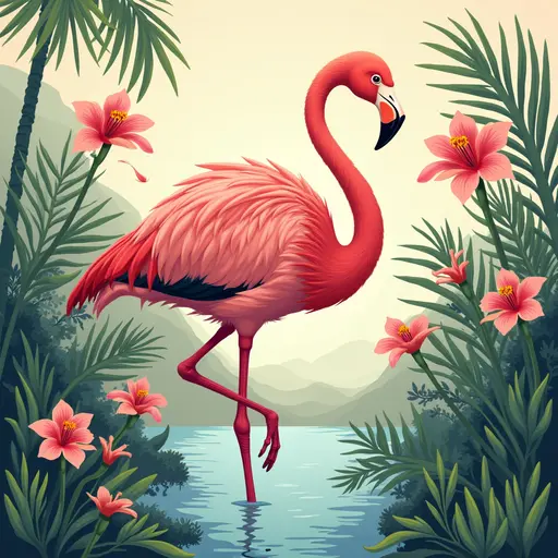 A Flamingo used for avatar