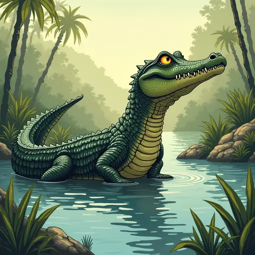 A Crocodile used for avatar