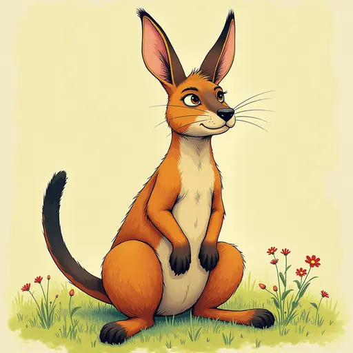 A Wallaby used for avatar