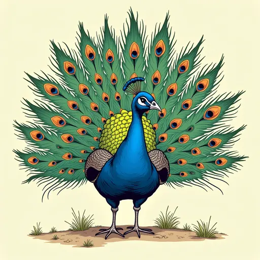 A Peacock used for avatar