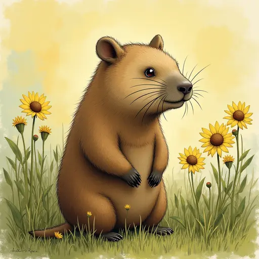 A Wombat used for avatar