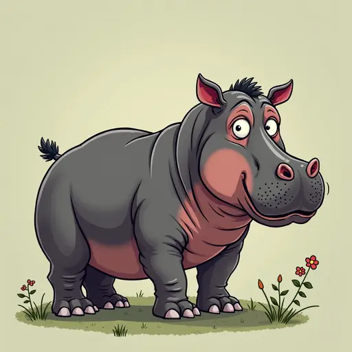 A Hippopotamus used for avatar