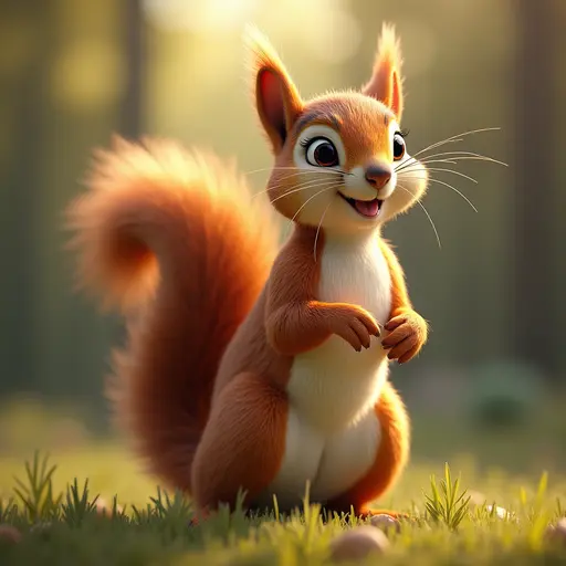 A Mischievous Squirrel