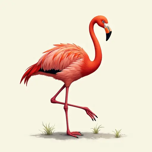 A Flamingo used for avatar