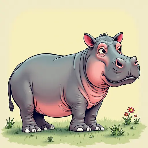 A Hippopotamus used for avatar