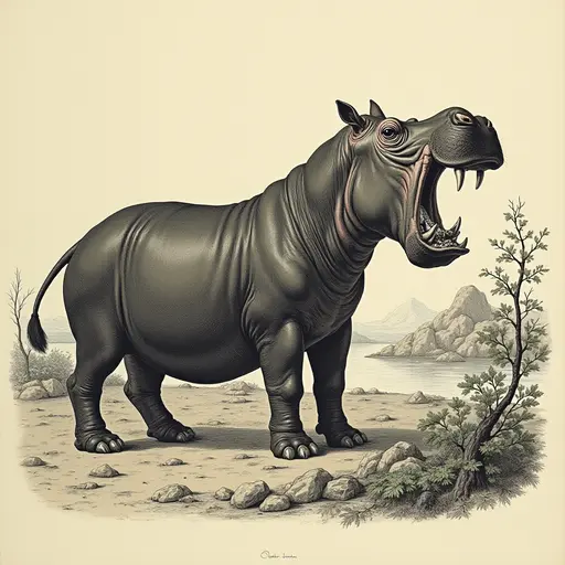 A Hippopotamus used for avatar