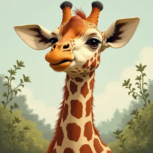 A Giraffe used for avatar