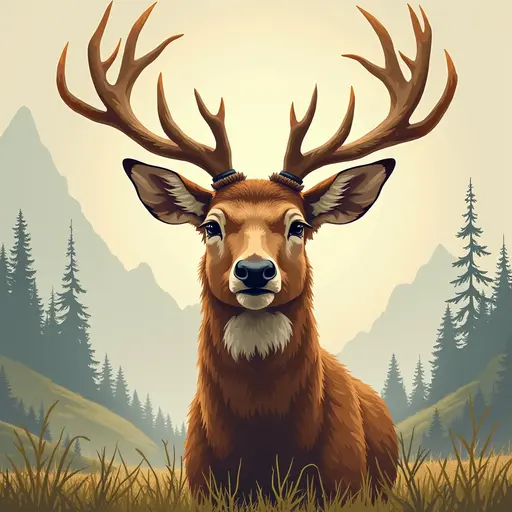 A Deer used for avatar