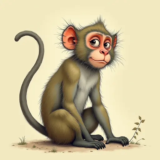 A Macaque used for avatar