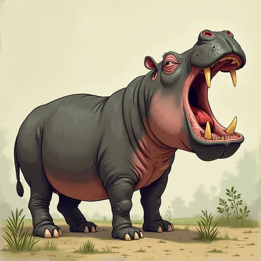 A Hippopotamus used for avatar