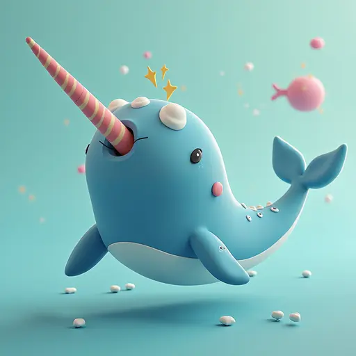 A Mischievous Narwhal