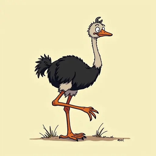 A Ostrich used for avatar